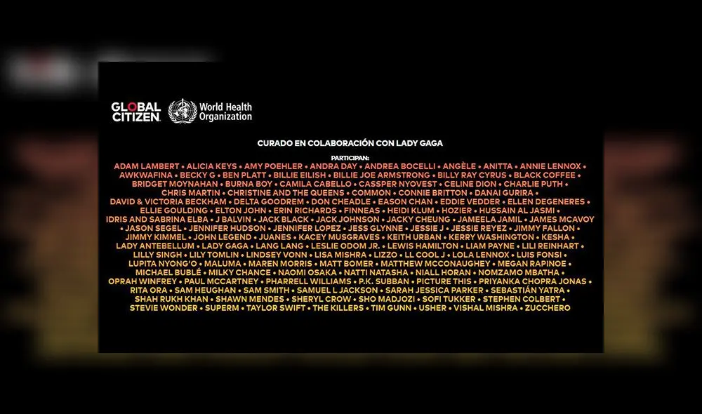 One world: Together at home