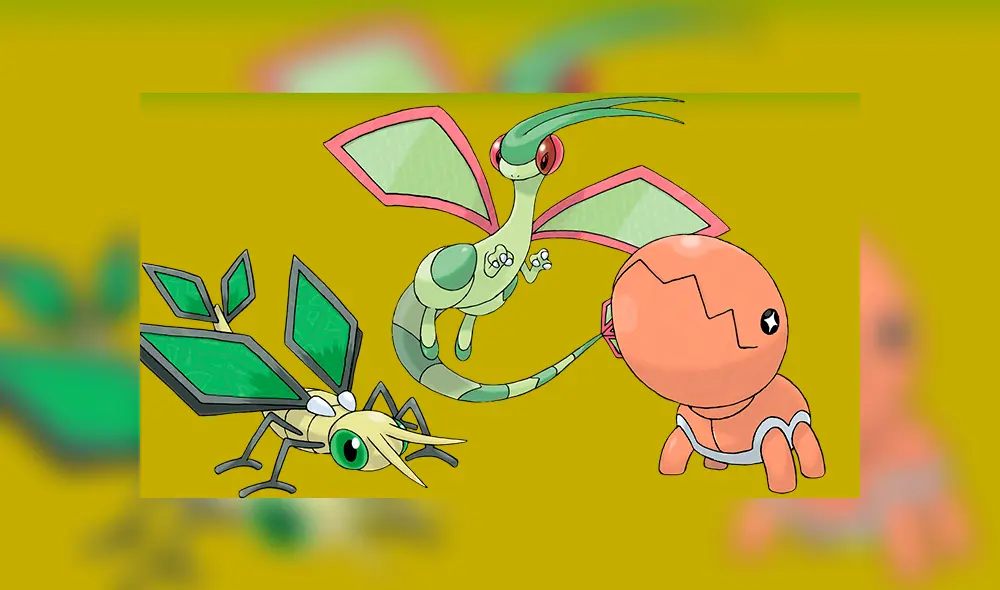 Trapinch, Vibraba y Flygon en su aspecto normal en Pokémon GO.