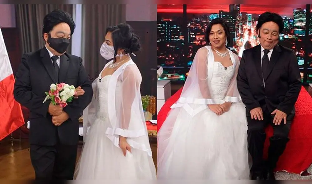 Jorge Benavides alista parodia de la noche de bodas de Kenji Fujimori  Foto: composición Instagram