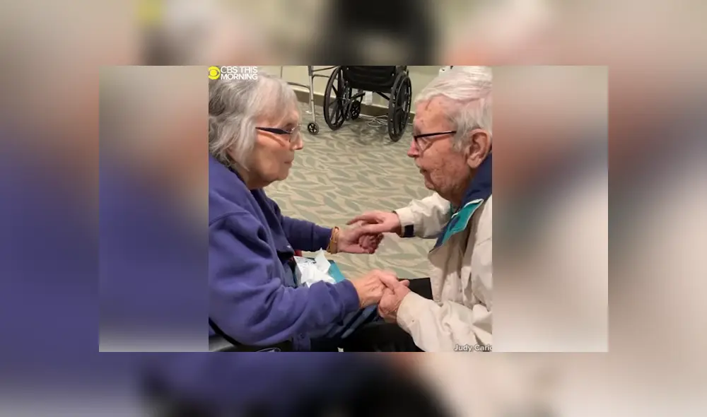 A través de Facebook se ha vuelto viral el tierno reencuentro entre una pareja de ancianos. A través de Facebook se ha vuelto viral el tierno reencuentro entre una pareja de ancianos.