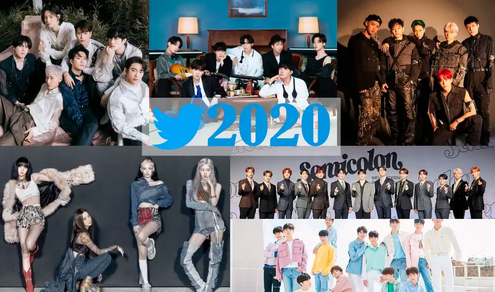 BTS, BLAKCPINK, EXO, SEVENTEEN, entre los grupos más mecionados en Twitter durante el 20202. Foto: composición LR / Pinterest BTS, BLAKCPINK, EXO, SEVENTEEN, entre los grupos más mecionados en Twitter durante el 20202. Foto: composición LR / Pinterest