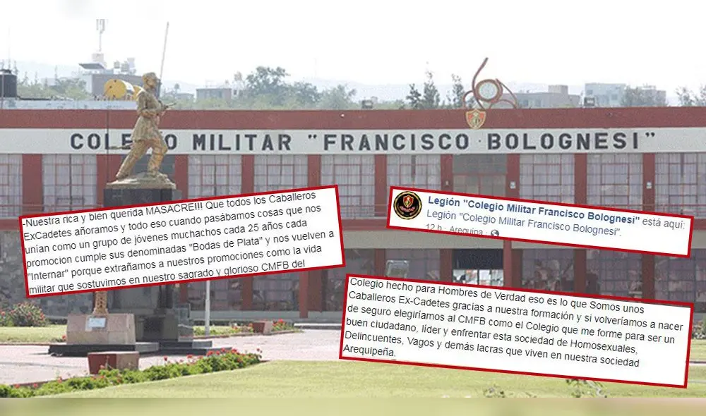 Exalumnos defienden colegio militar de Arequipa y dicen ser verdaderos hombres