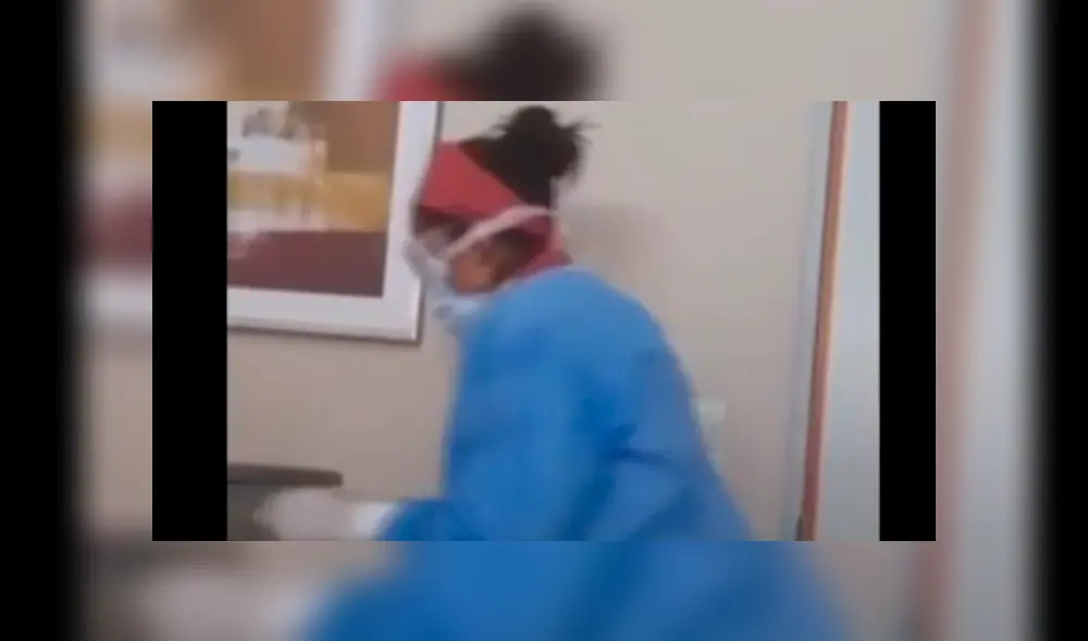 Imagen del video dentro del centro de salud en Argentina. Foto: captura de pantalla.