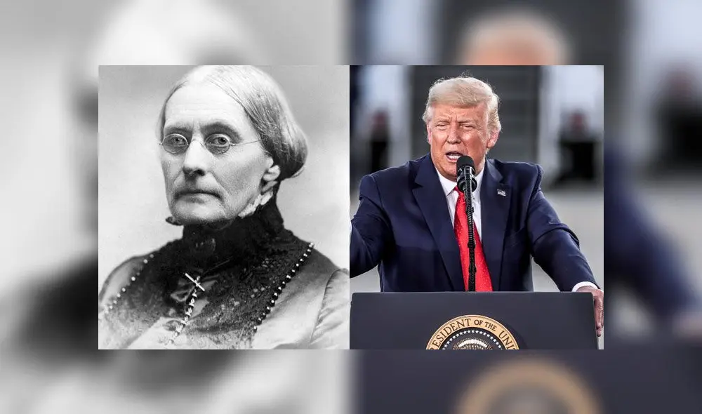 Susan B. Anthony y Donald Trump