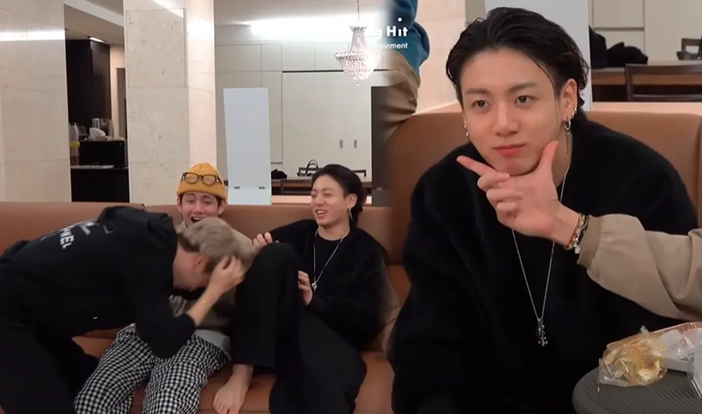 El aegyo de Jungkook y el golpe de Jimin despertaron risas entre ARMY. Foto: captura YouTube