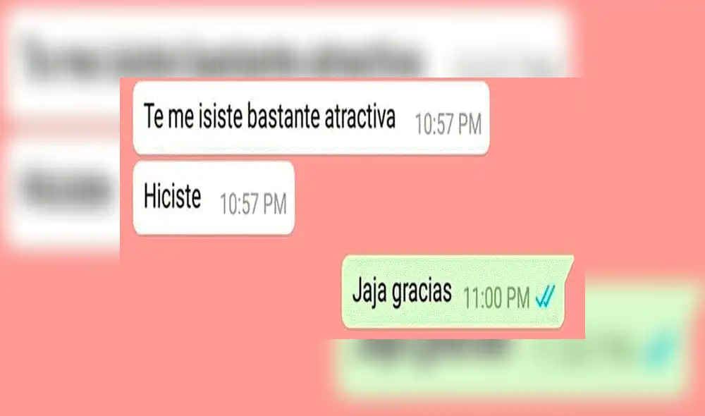 WhatsApp: Joven trata de enamorar a joven con bonitas palabras y ella tiene insólita reacción [FOTOS]