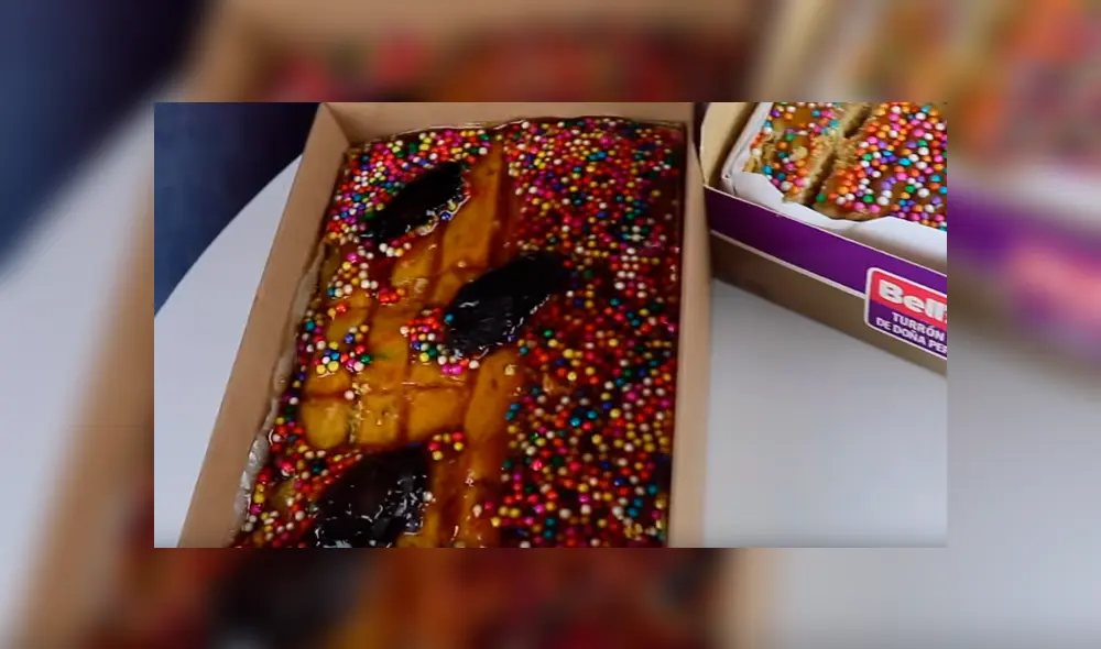 Desliza para ver cómo luce el turrón más caro del Perú que sorprendió a todos en YouTube. Foto: Captura. Desliza para ver cómo luce el turrón más caro del Perú que sorprendió a todos en YouTube. Foto: Captura.