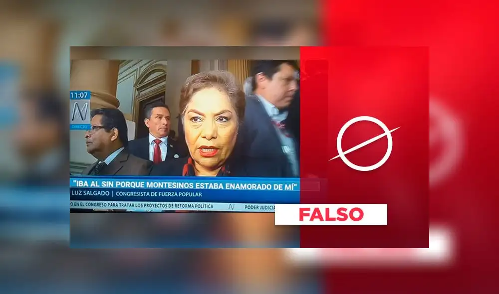 Luz Salgado no dijo que Montesinos estuviera “enamorado” de ella [VIDEO]