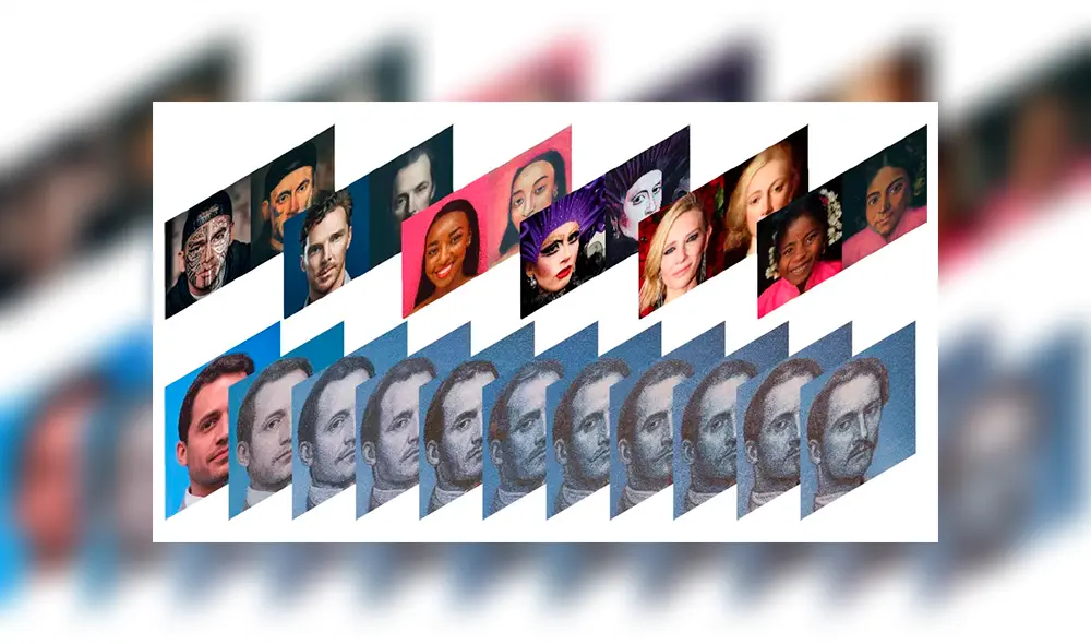 Así funciona AI Portraits, la página que convierte rostros en retratos de pintura clásica.