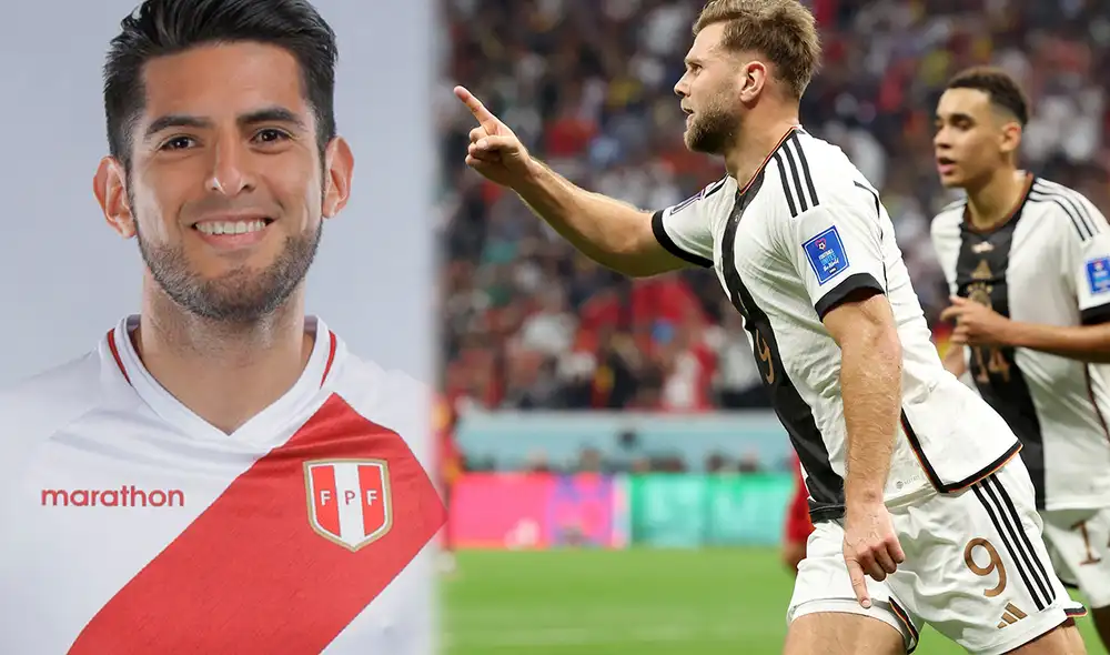 Carlos Zambrano vivió el encuentro como si fuera un alemán más. Foto: composición LR/FPF/FIFA Carlos Zambrano vivió el encuentro como si fuera un alemán más. Foto: composición LR/FPF/FIFA