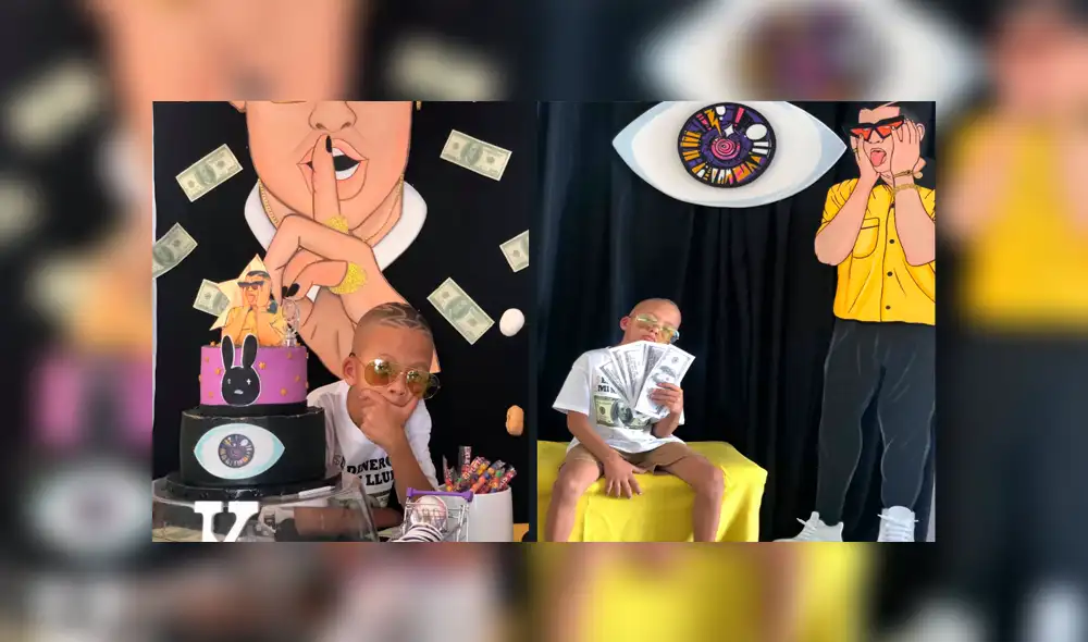 Facebook: niño fan de 'Bad Bunny' causa polémica con su fiesta temática del 'trapero' [FOTOS]