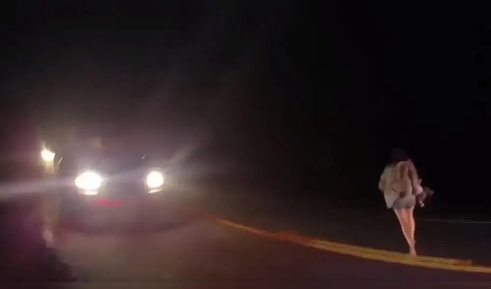 Mujer drogada tira de cabeza a bebé mientras huía de la policía [VIDEO]