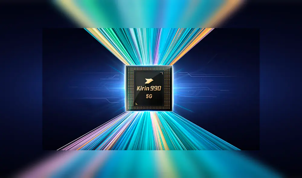 Huawei presentó su nuevo procesador Kirin 990 con módem 5G.