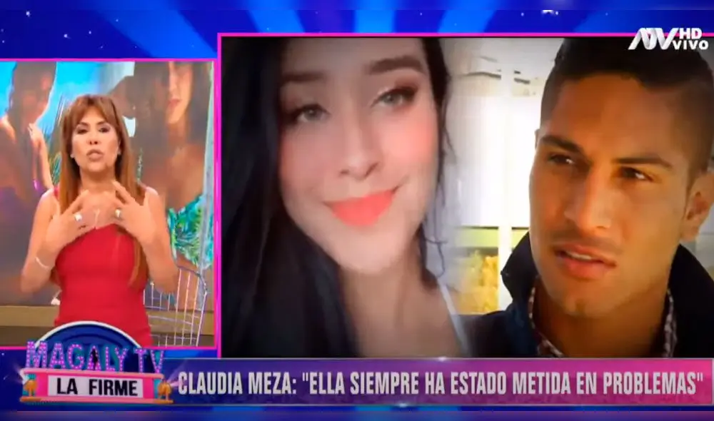 Magaly Medina defiende a Paolo Guerrero y arremete contra modelo trujillana.