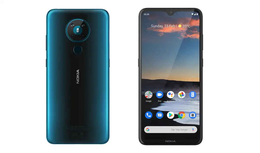 El Nokia 5.3 ya está disponible en Perú en dos colores. Foto: Nokia