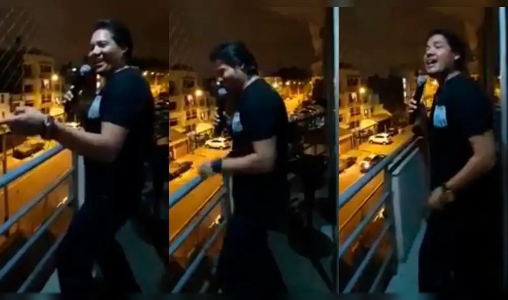 Imitador de Sandro de Yo Soy sorprendió cantando en pleno toque de queda. Foto: Composición