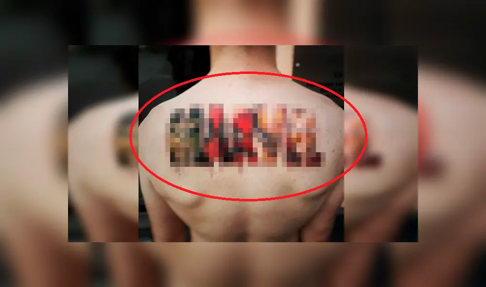 YouTube viral: un fanático de Marvel pretendía presumir su tatuaje y un detalle lo convirtió en la burla de todos [FOTOS]