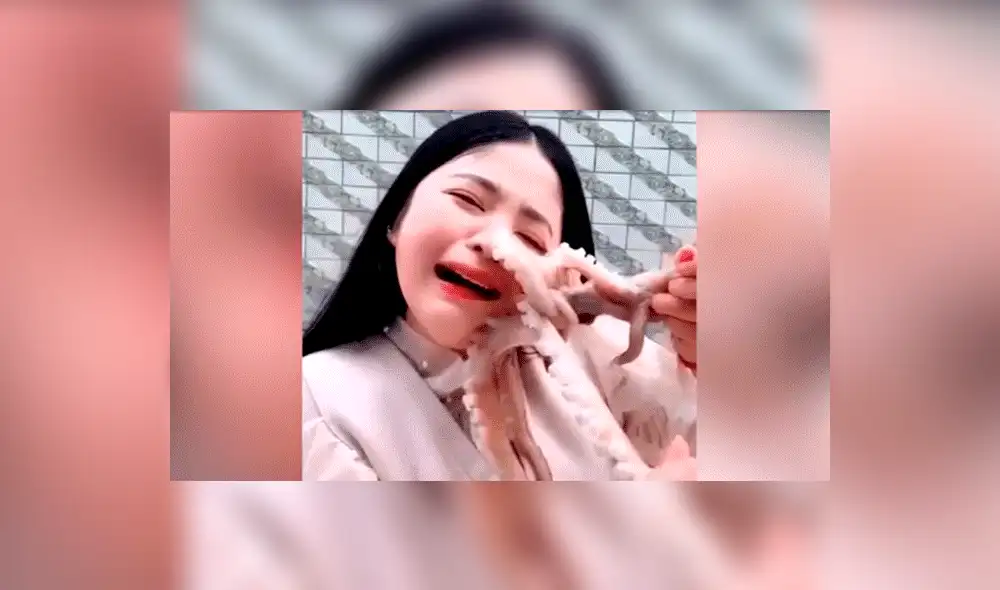 YouTube viral: chica pretendió comer un pulpo vivo y este la ataca de la peor forma [VIDEO]