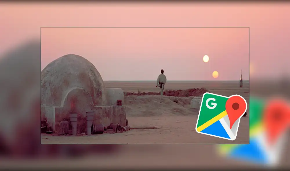 Desliza para ver las locaciones de Star Wars que captó Google Maps. Foto: Captura. Desliza para ver las locaciones de Star Wars que captó Google Maps. Foto: Captura.