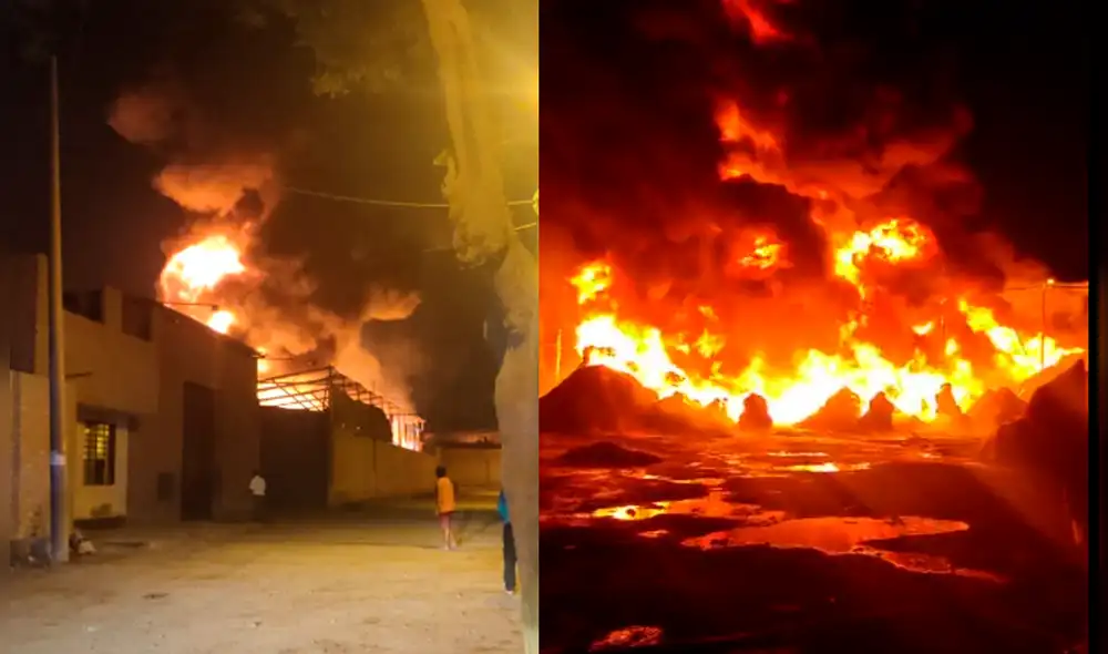 El incidente fue reportado a las 9:49 p. m. en Puente Piedra. Foto: Twitter El incidente fue reportado a las 9:49 p. m. en Puente Piedra. Foto: Twitter