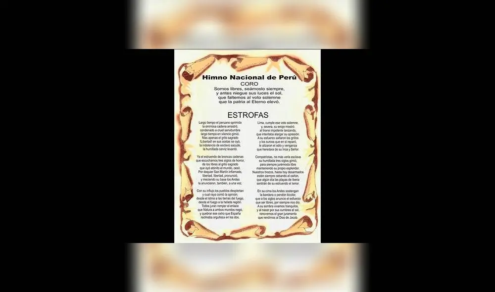 Himno nacional del Perú Himno nacional del Perú