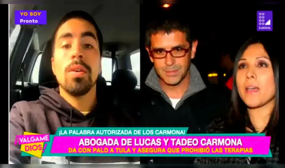 Tula Rodríguez ordena que Javier Carmona no pueda contar con terapeutas