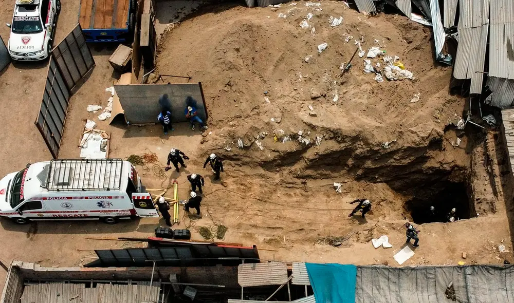 Túnel tiene ocho metros de profundidad y estaba próximo al penal Castro Castro. Foto: Aldair Mejía/La República