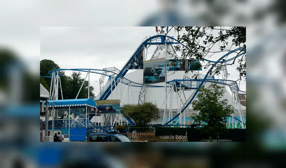 La montaña rusa "Fórmula 1" del Parc Saint-Paul, donde ocurrió el incidente. Foto: Courrier Picard. La montaña rusa "Fórmula 1" del Parc Saint-Paul, donde ocurrió el incidente. Foto: Courrier Picard.