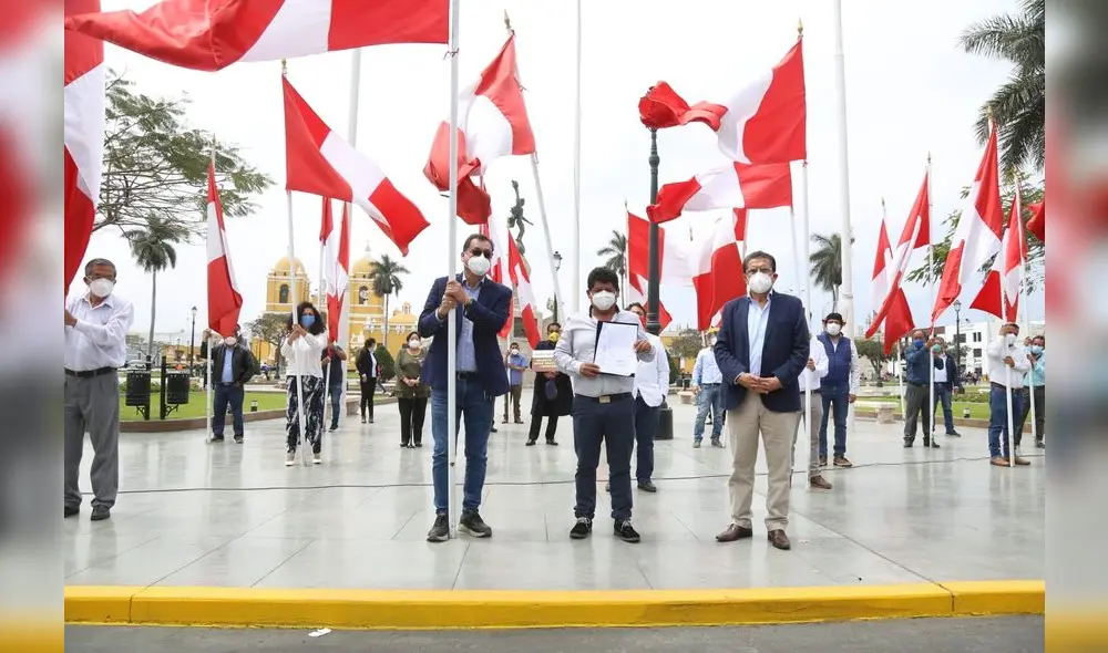 banderazo en Trujillo banderazo en Trujillo