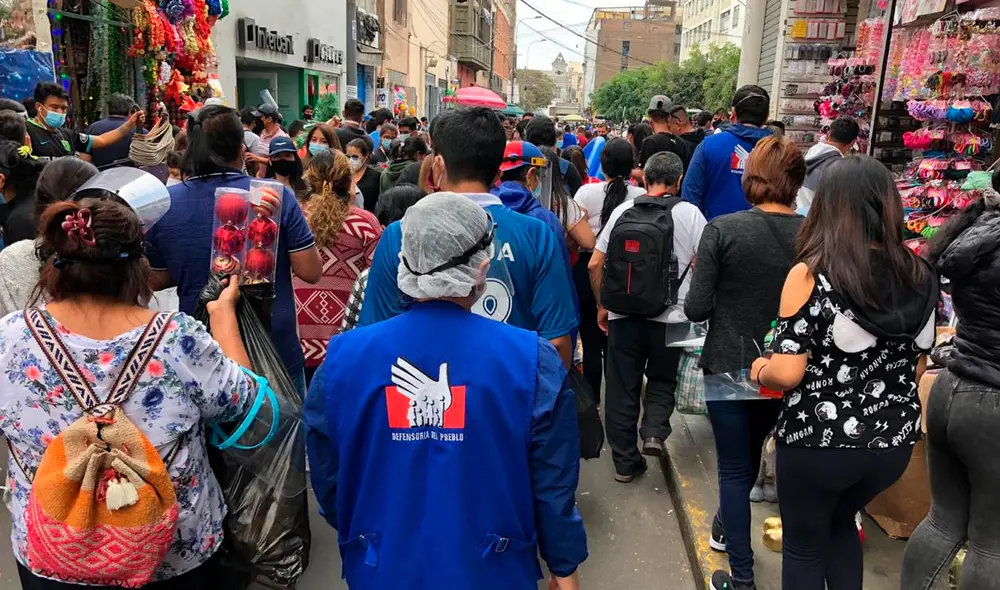 La entidad realizó una inspección a galerías del Centro de Lima. Foto: Defensoría del Pueblo