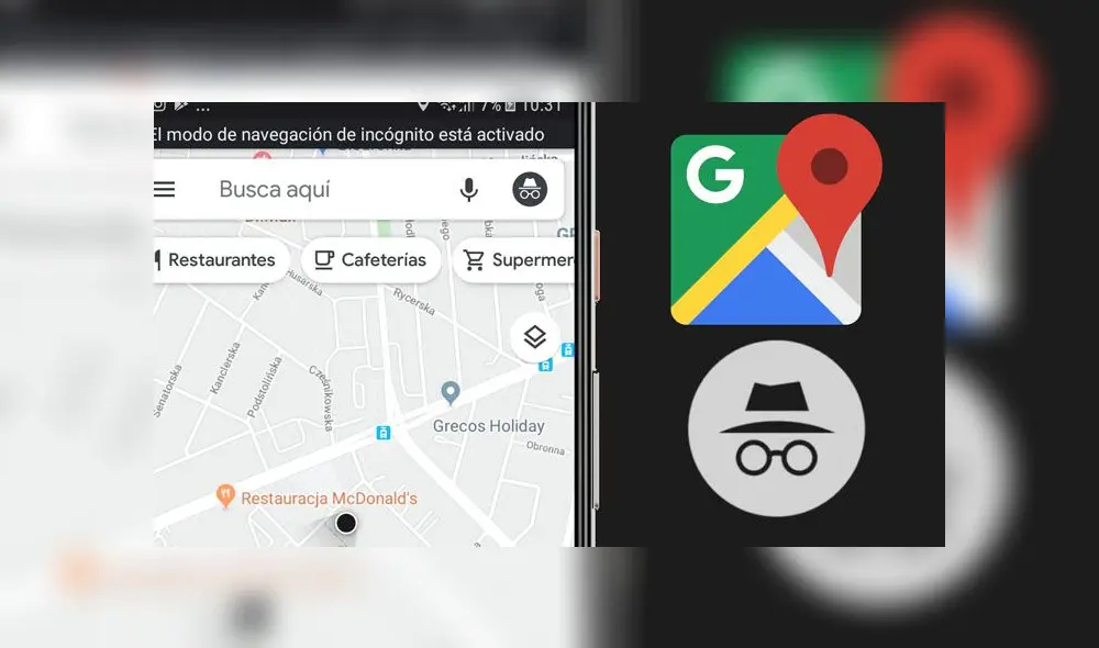 Ahora ya se puede activar el modo incógnito en Google Maps en los iPhone.
