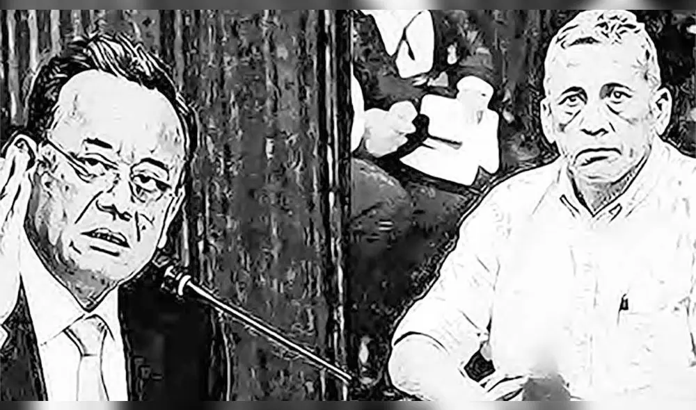 Congresista Edgar Alarcón y Antauro Humala.