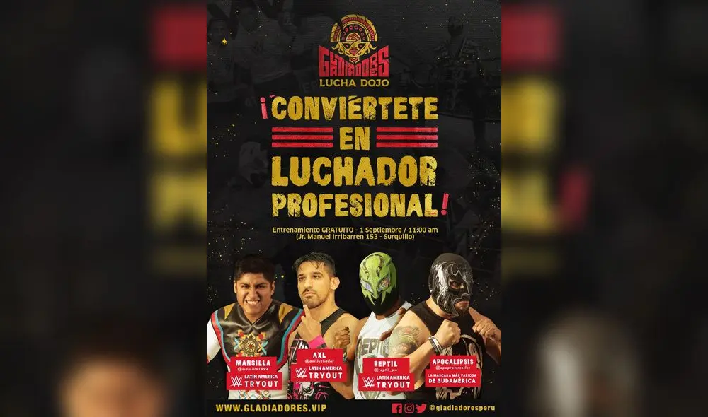 'Gladiadores', nace una nueva escuela de lucha libre en Lima