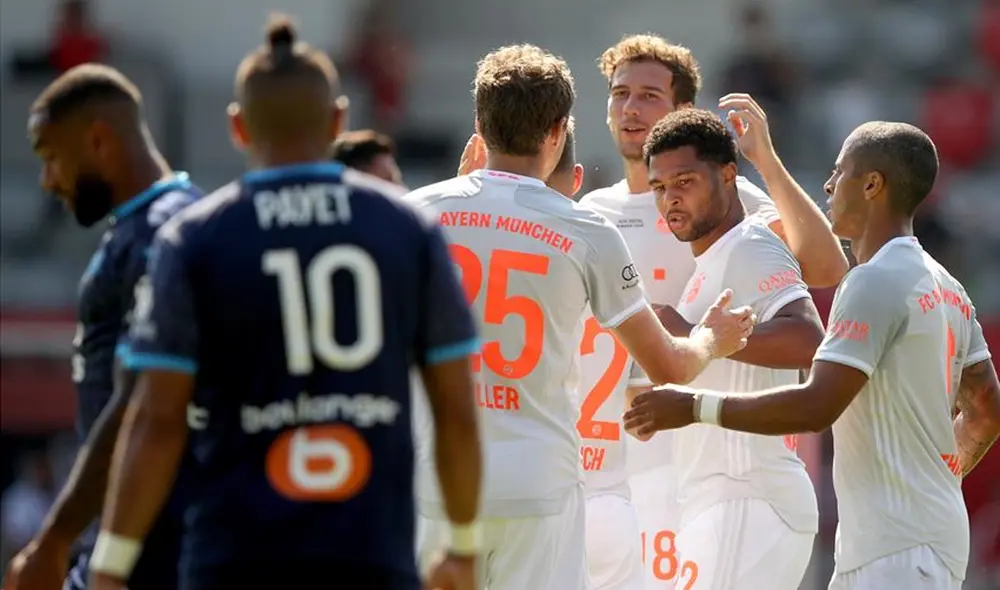 Bayern Múnich vs. Marsella en amistoso internacional. | Foto: EFE