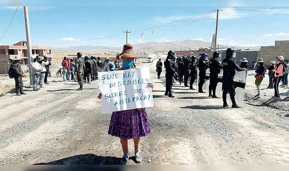 CONFLICTO EN ESPINAR. Población reclama entrega de un bono de S/ 1000 con fondos del Convenio Marco. A eso le suman asuntos de salud y ambientales.