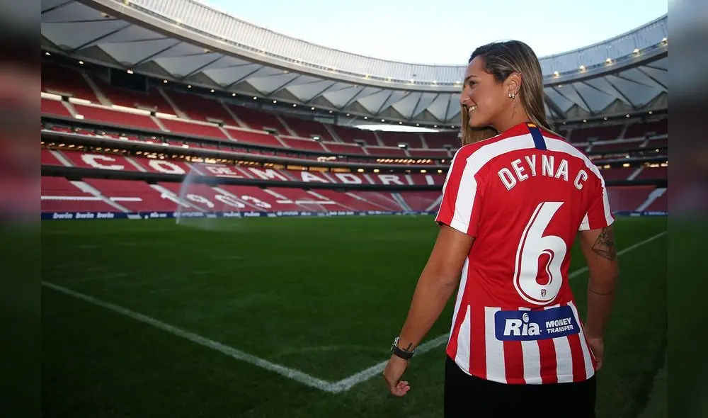 Deyna Castellanos se unió al Club Atlético de Madrid. (Foto: Twitter) Deyna Castellanos se unió al Club Atlético de Madrid. (Foto: Twitter)