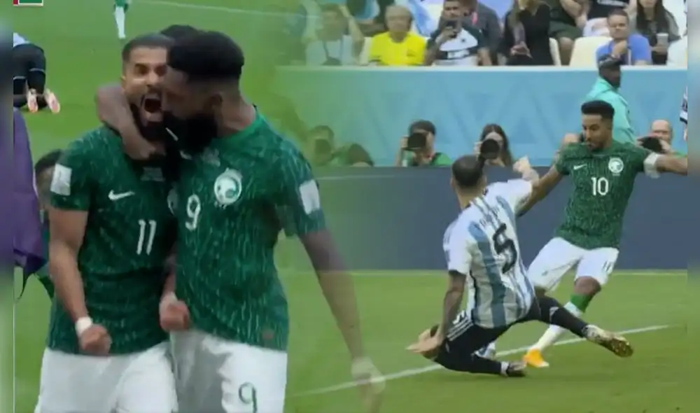 Arabia anotó los dos goles en el segundo tiempo. Foto: captura DirecTV Sports