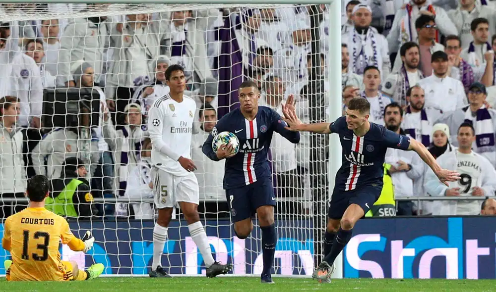 Kylian Mbappé y Pablo Sarabia le empataron el partido al Real Madrid en cinco minutos. | Foto: EFE Kylian Mbappé y Pablo Sarabia le empataron el partido al Real Madrid en cinco minutos. | Foto: EFE