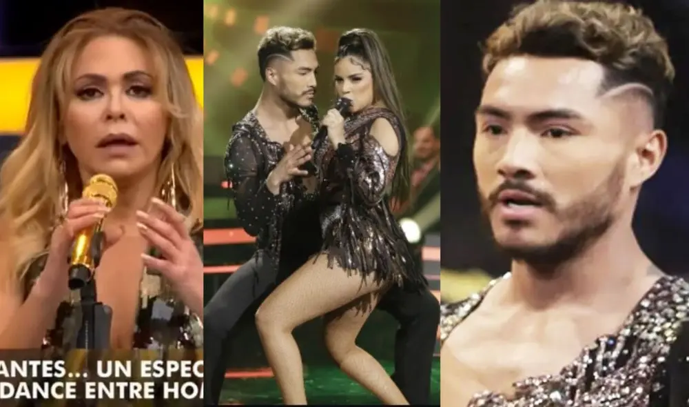 Gisela Valcárcel desmintió a George Neyra y reafirma que lo sancionaron por faltar a los ensayos. Foto: Composición La República/Captura América TV