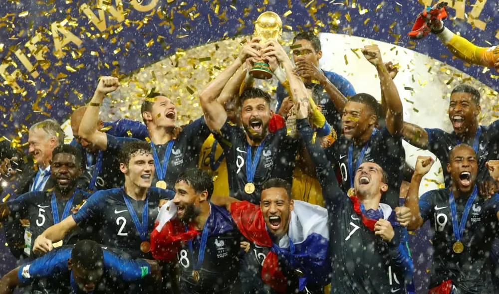 Francia se consagró campeona del Mundial tras vencer en la final a Croacia. Foto: AFP.