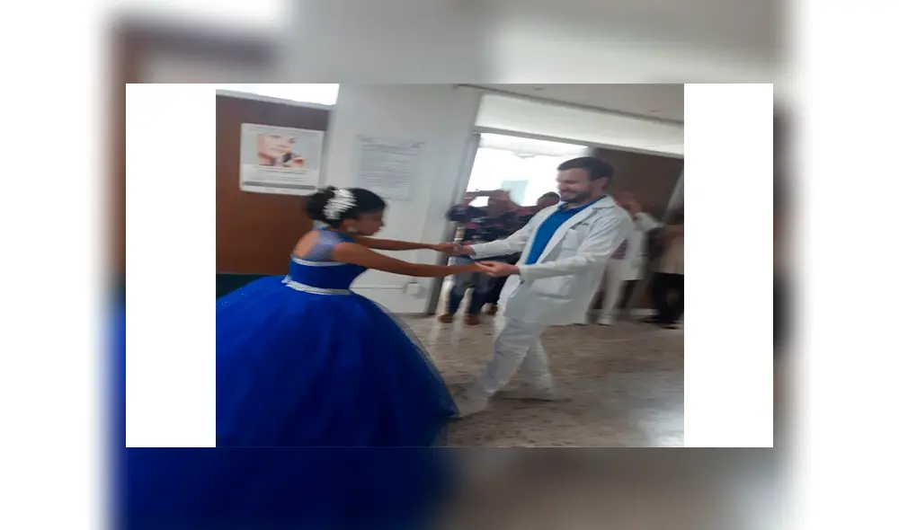 Médicos son chambelanes en quinceañero que organizaron para su paciente [VIDEO]