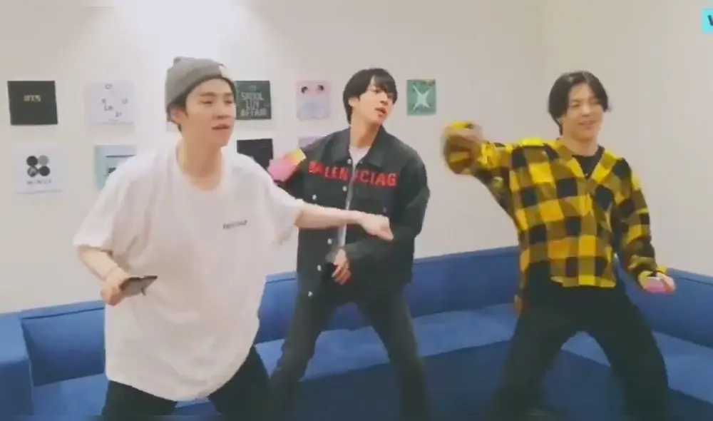 Deslise para ver más fotos de Jin, Jimin y Yoongi de BTS.