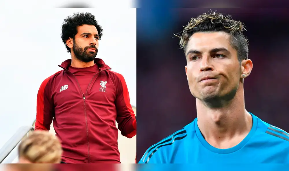 Cristiano Ronaldo y la penetrante mirada a Mohamed Salah en la final de Champions League [FOTOS]
