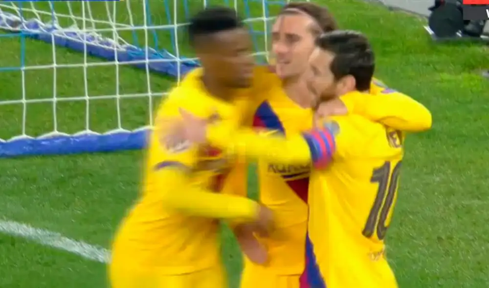 Antoine Griezmann anotó el empate para Barcelona a los 57' del segundo tiempo. Foto: Captura