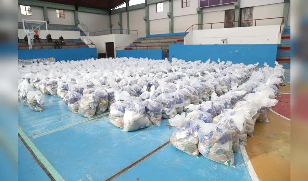 La municipalidad entregará 14 mil canastas más con alimentos Trujillo