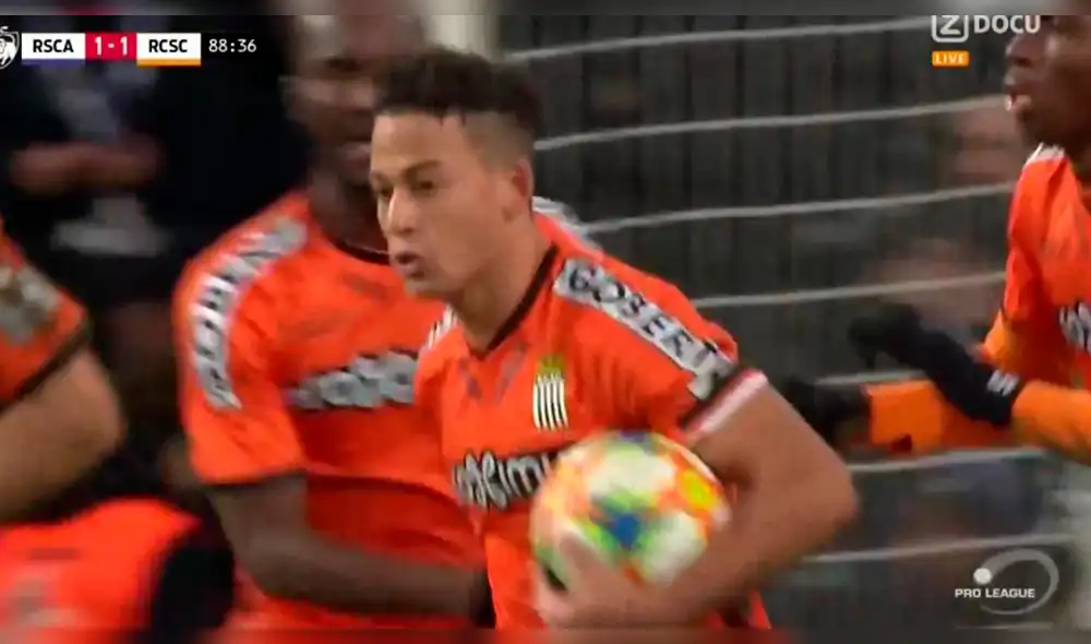 Cristian Benavente dio a Charleroi empate agónico contra Anderlecht [VIDEO]