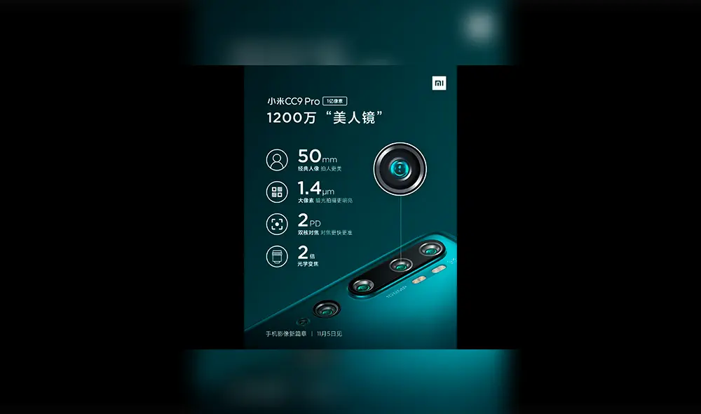 Lanzamiento oficial del Xiaomi Mi CC9 Pro.