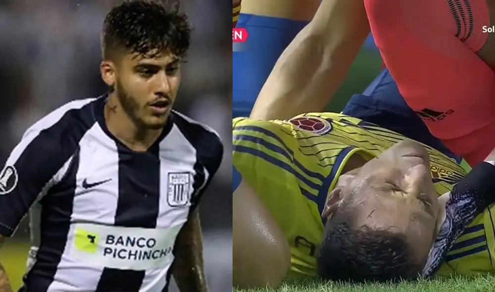 Da Silva se solidarizó con Santiago Arias, con quien compartió equipo en el 2017. Composición: GLR/Captura de TV (Movistar)