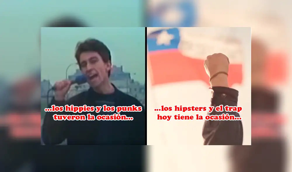 Así es la 'actualizada' letra de 'La voz de los 80's, que ya es todo un himno para los manifestantes. Foto: captura