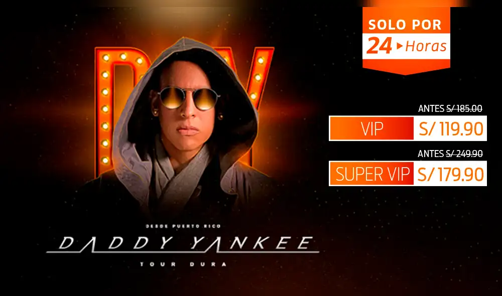 Daddy Yankee 2018: ¡Entradas para concierto desde S/ 119.90 en Cuponidad solo por hoy!